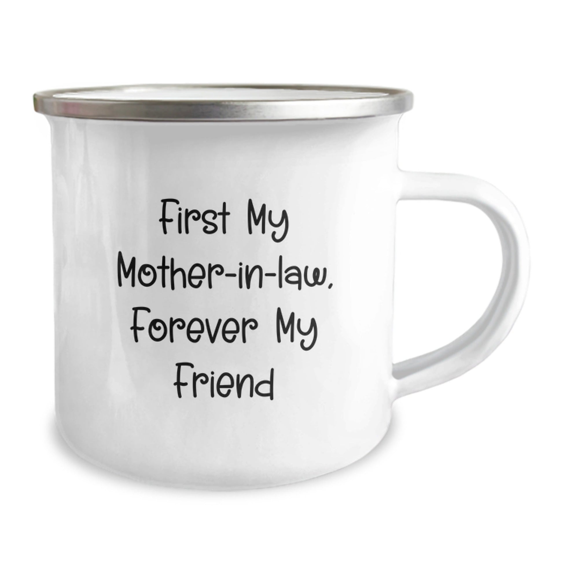 Funny Mom - in - law Gifts for Christmas, Camping Mug for Her, 'First My Mom - in - law, Forever My Friend' Quote - The Buy Boom