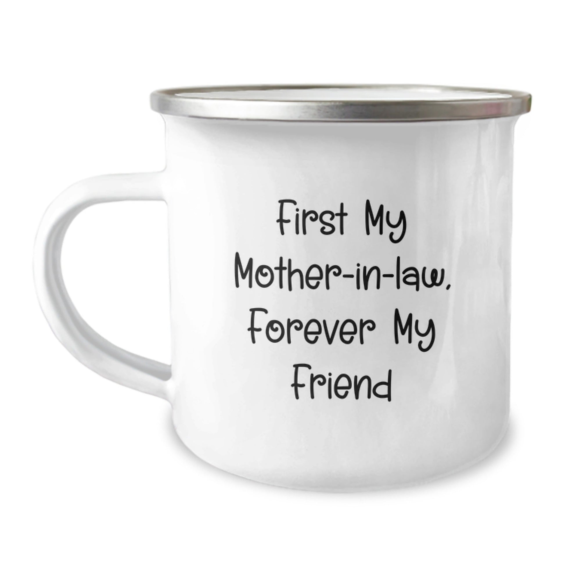 Funny Mom - in - law Gifts for Christmas, Camping Mug for Her, 'First My Mom - in - law, Forever My Friend' Quote - The Buy Boom