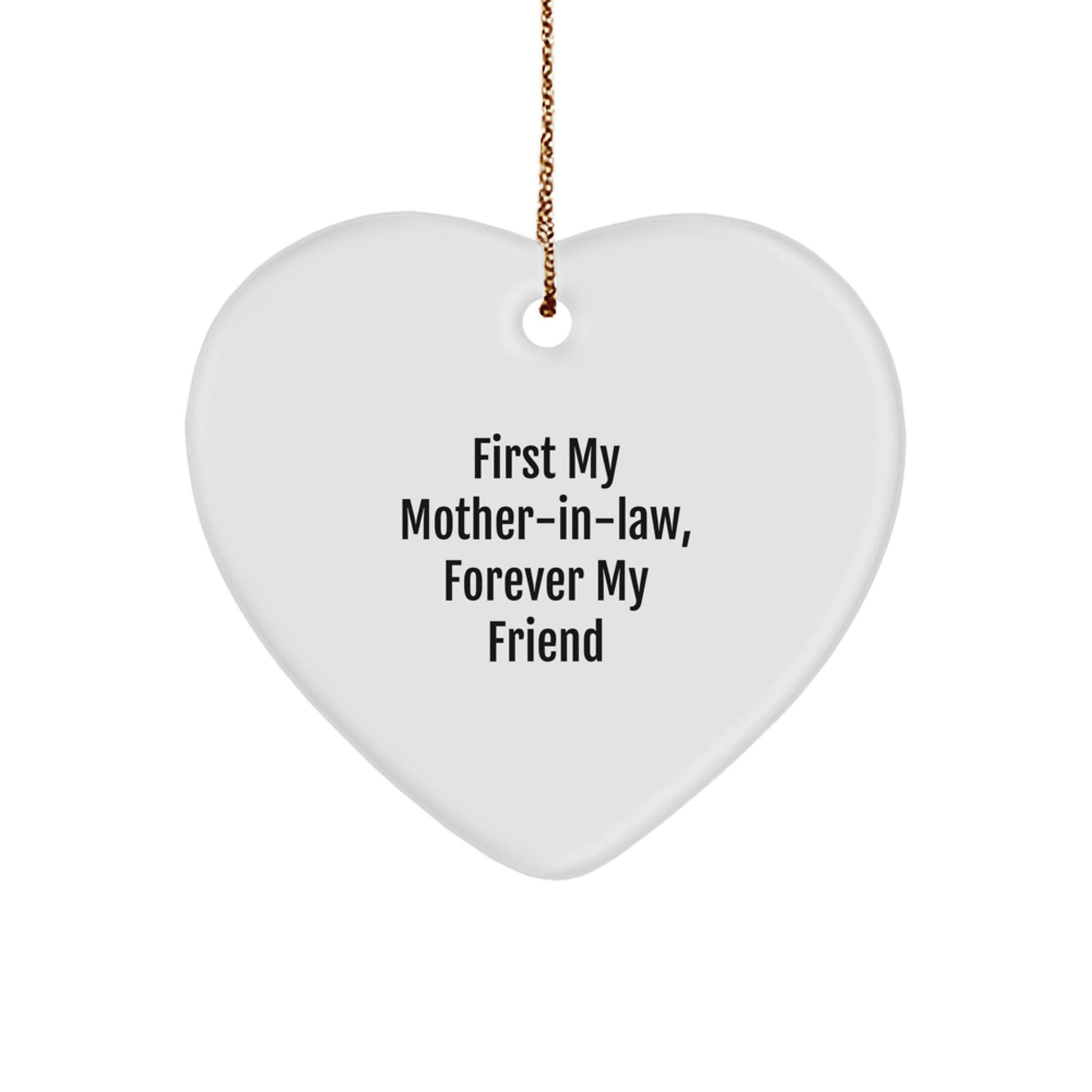 Funny Mom - in - law Gifts, Heart Ornament, First My Mom - in - law Forever My Friend Christmas Unique Gifts from Family - The Buy Boom