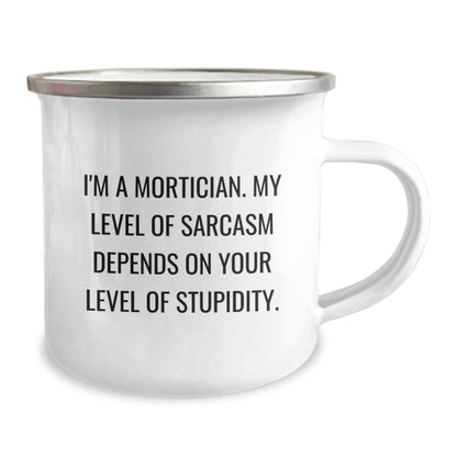 Funny Mortician Gifts for Mortician Men, Unique Mortician Camping Mug, Christmas Unique Gifts from Friends to Mortician Family - The Buy Boom