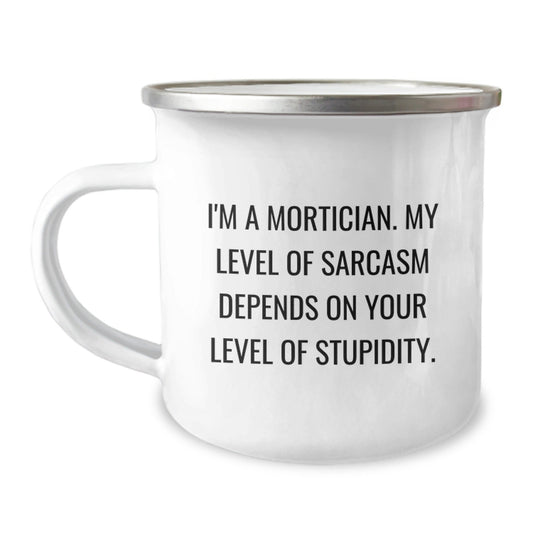 Funny Mortician Gifts for Mortician Men, Unique Mortician Camping Mug, Christmas Unique Gifts from Friends to Mortician Family - The Buy Boom