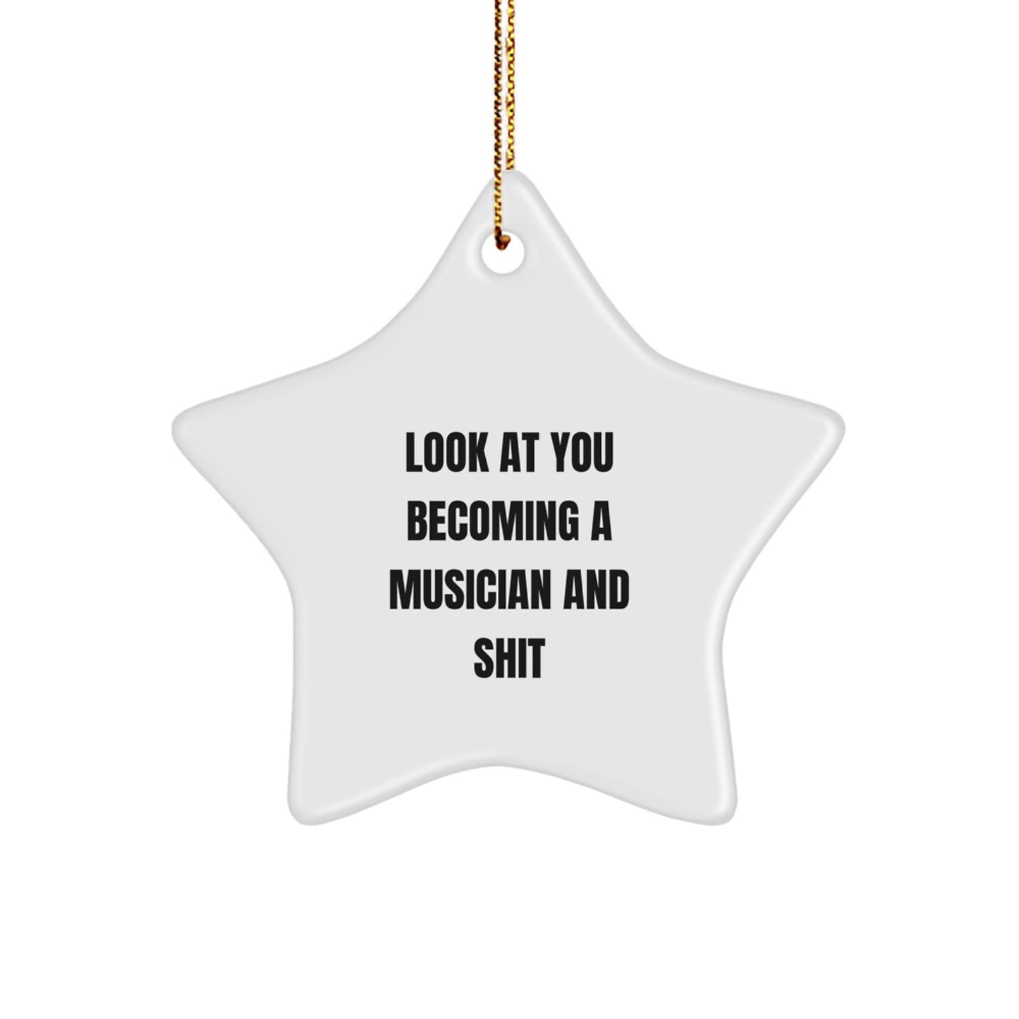 Funny Musician Gifts for Friends Men Women, Star Ornament for Musician Christmas Unique Gifts from Family, Friends, or Coworkers - The Buy Boom