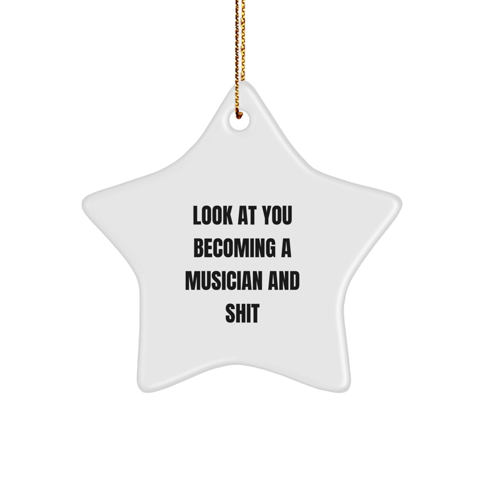 Funny Musician Gifts for Friends Men Women, Star Ornament for Musician Christmas Unique Gifts from Family, Friends, or Coworkers - The Buy Boom