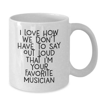 Funny Musician Gifts for Him or Her, White Coffee Mug, Gift from Friends, Birthday Unique - The Buy Boom