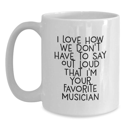 Funny Musician Gifts for Him or Her, White Coffee Mug, Gift from Friends, Birthday Unique - The Buy Boom