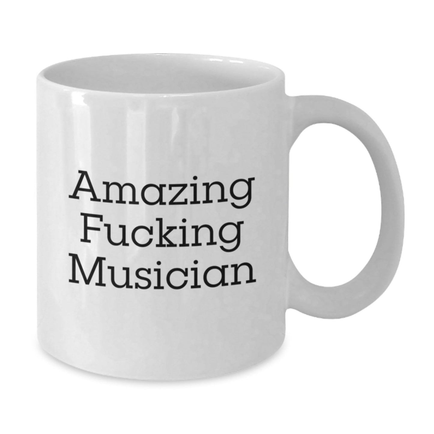 Funny Musician Gifts for Him, White Ceramic Coffee Mug with Amazing Quote, Unique Christmas Memorable Presents from Friends - The Buy Boom