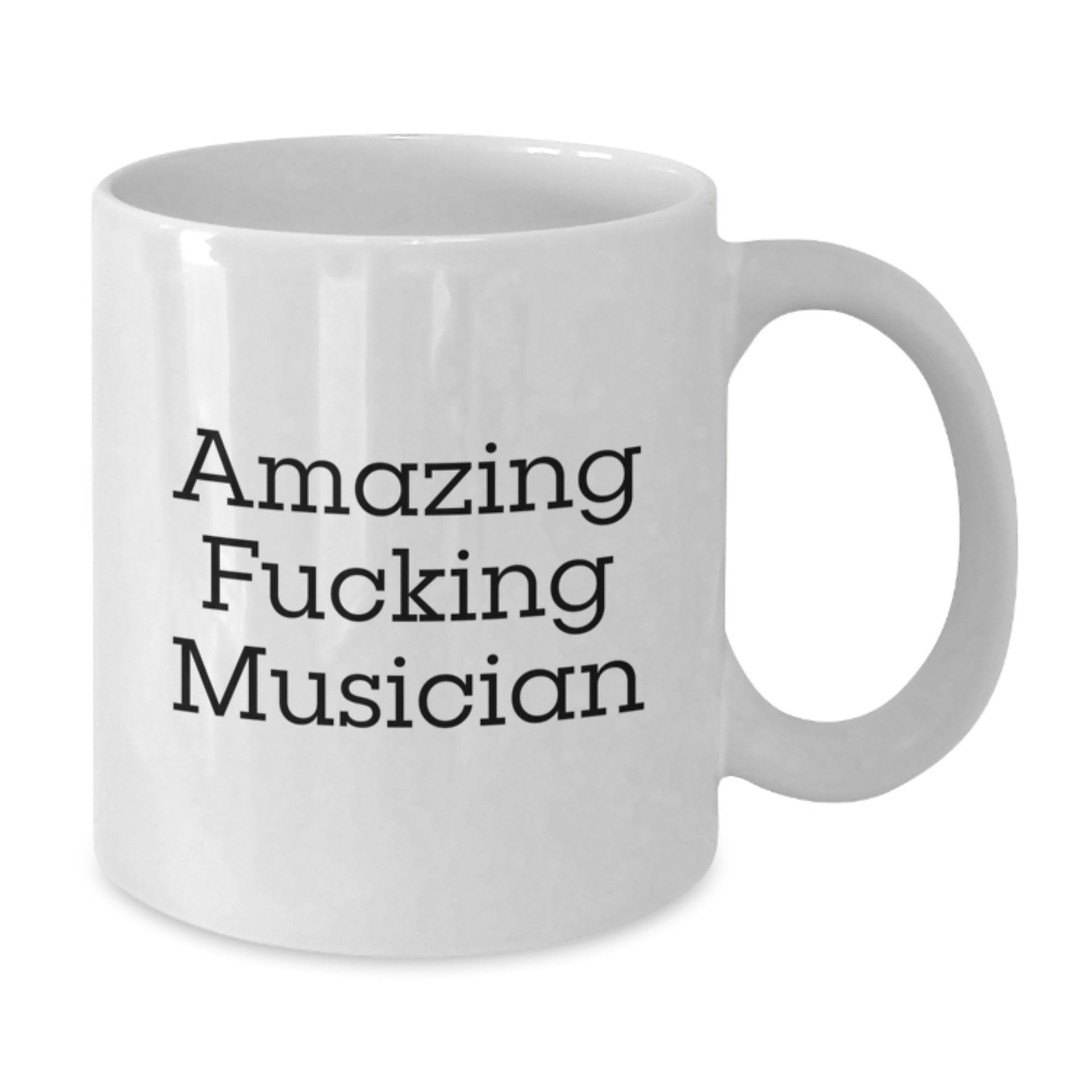 Funny Musician Gifts for Him, White Ceramic Coffee Mug with Amazing Quote, Unique Christmas Memorable Presents from Friends - The Buy Boom