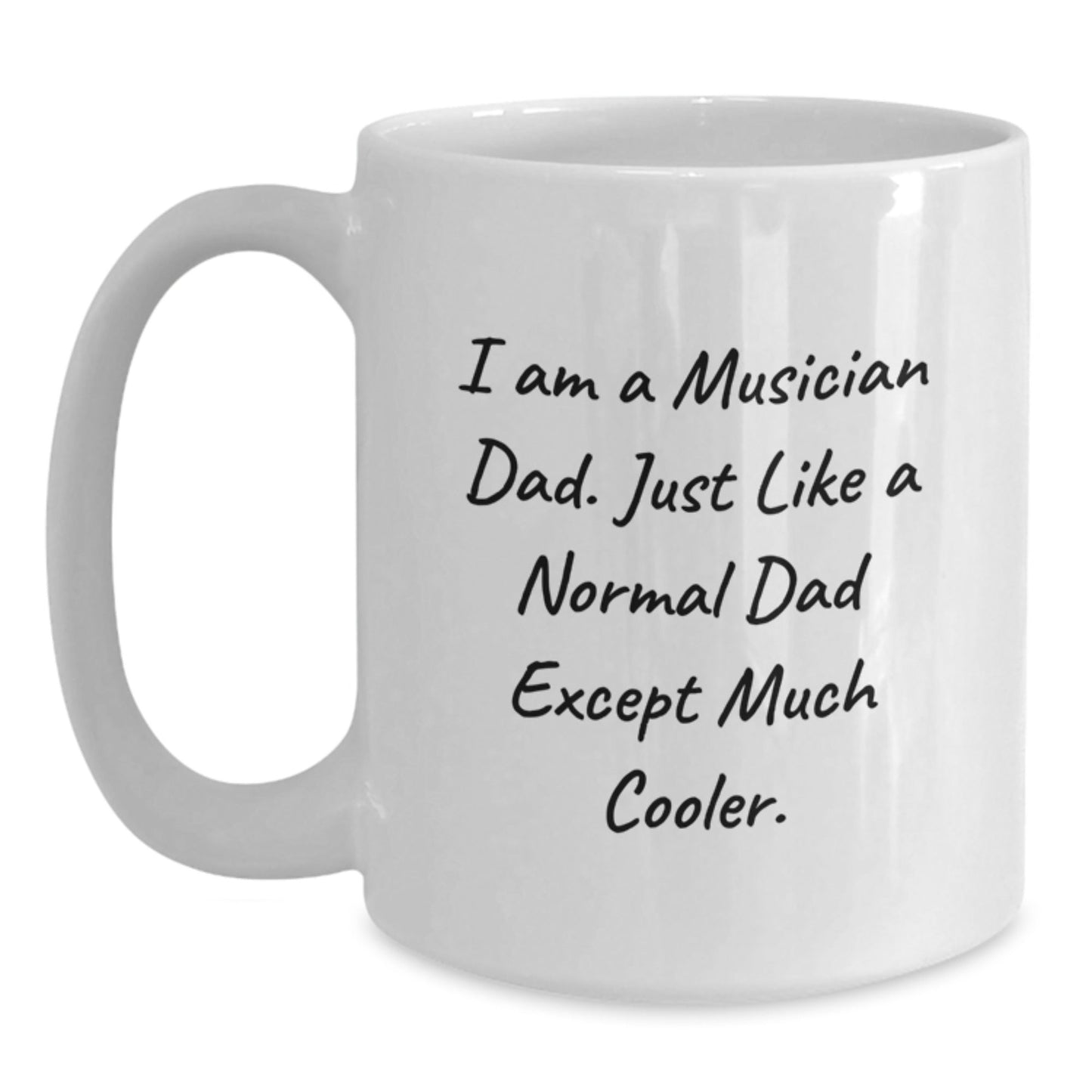 Funny Musician Gifts from Dad - Unique White Coffee Mug for Musician Dads on Christmas, Perfect for Musician Men, Women, Friends, or Family - The Buy Boom