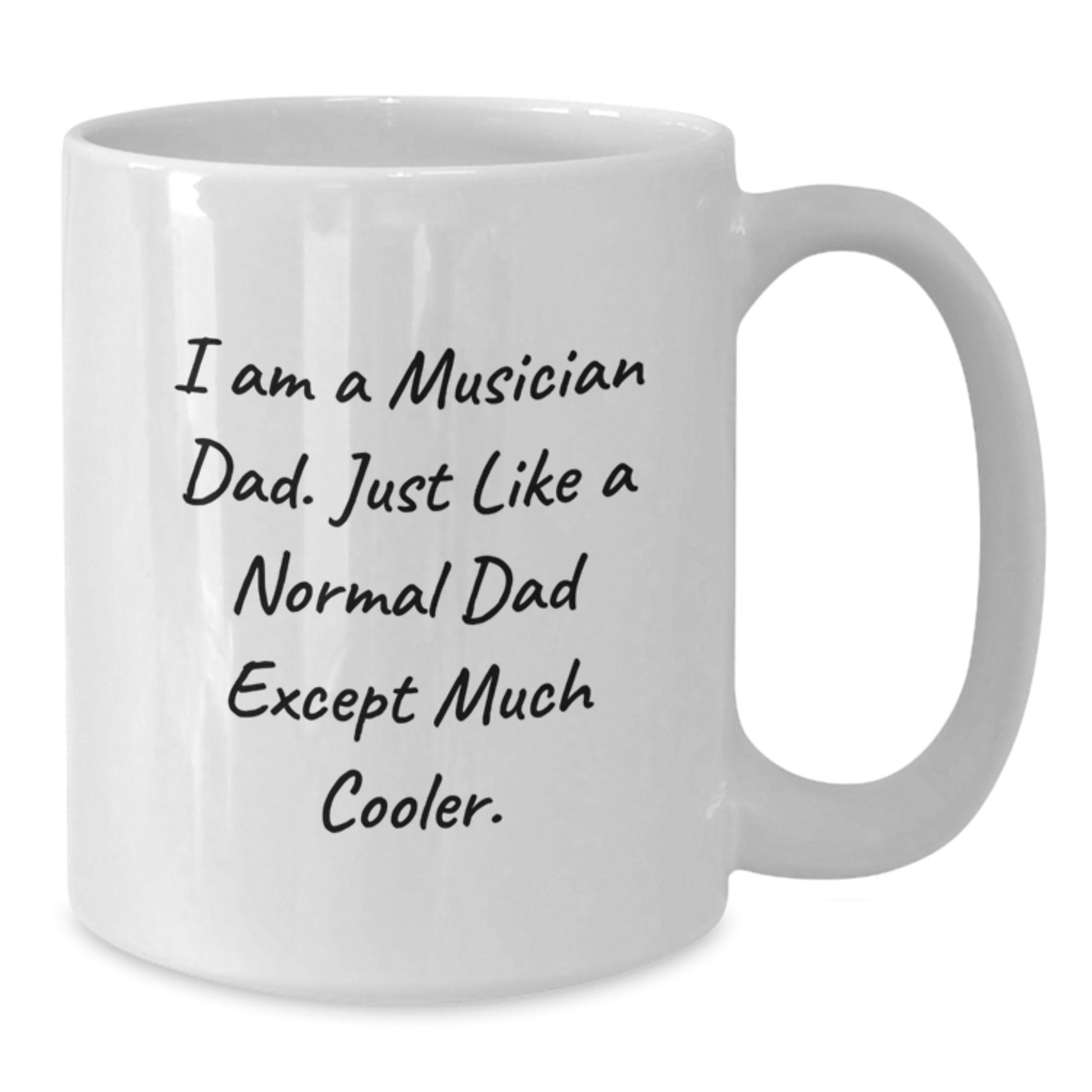 Funny Musician Gifts from Dad - Unique White Coffee Mug for Musician Dads on Christmas, Perfect for Musician Men, Women, Friends, or Family - The Buy Boom