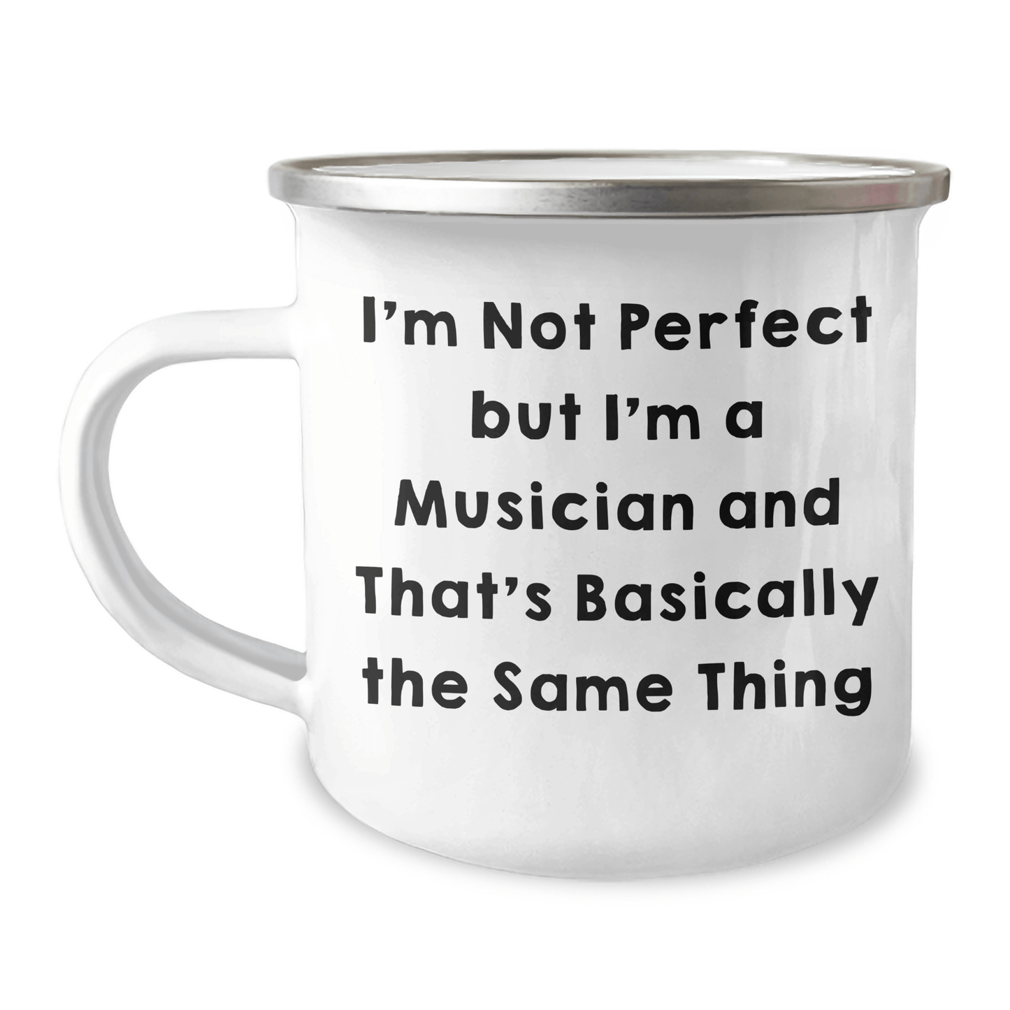 Funny Musician Gifts, Musician Camping Mug, 'I'm Not Perfect But I'm A Musician And That's Basically The Same Thing' Quote, Gifts for Musician, Gifts from Friends, Father's Day Unique Gifts - The Buy Boom