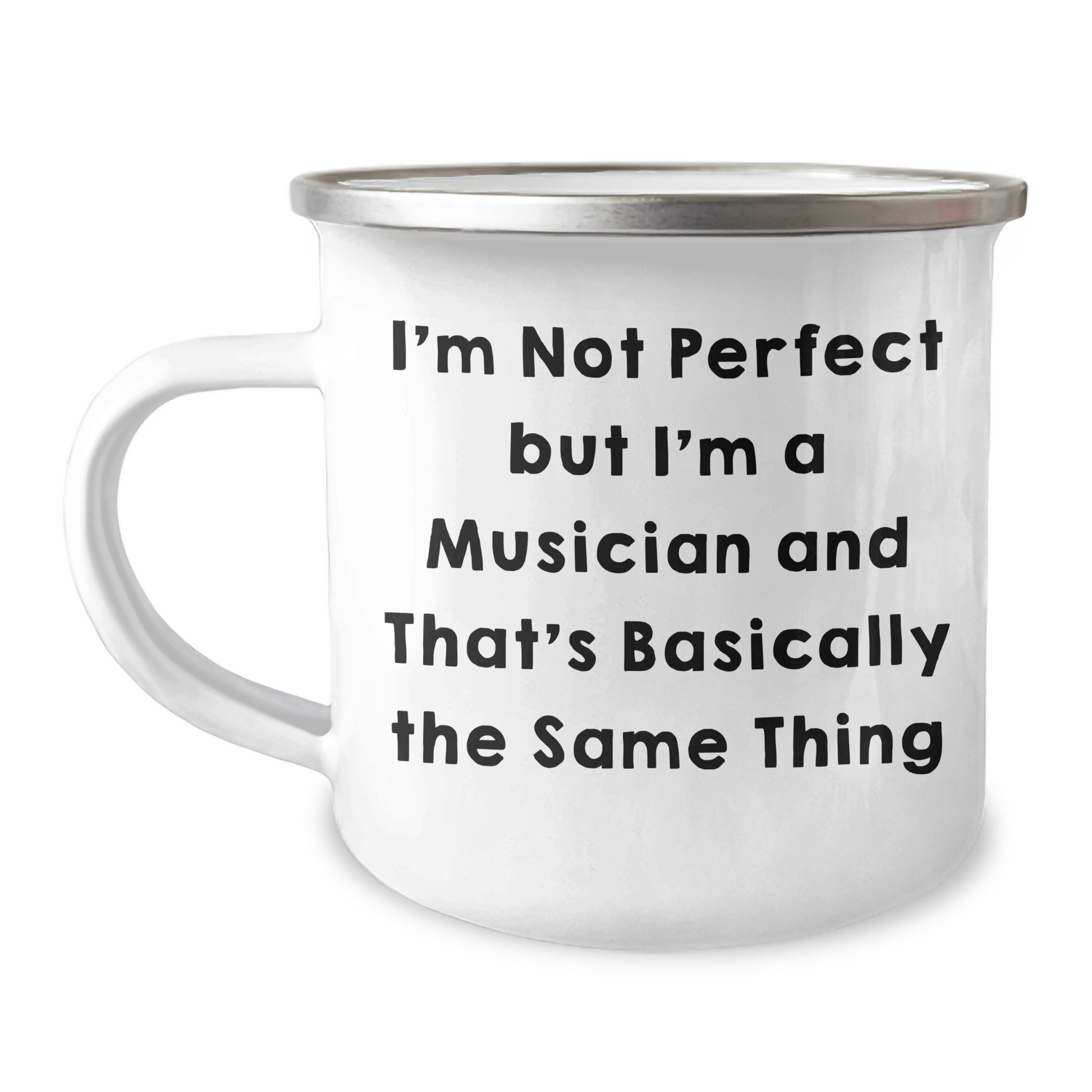 Funny Musician Gifts, Musician Camping Mug, 'I'm Not Perfect But I'm A Musician And That's Basically The Same Thing' Quote, Gifts for Musician, Gifts from Friends, Father's Day Unique Gifts - The Buy Boom