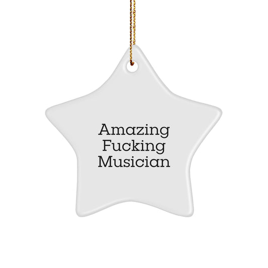 Funny Musician Star Ornament Gifts for Friends from Family during Christmas Unique Presents - The Buy Boom