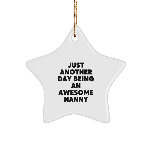 Funny Nanny Star Ornament Gifts from Family for Christmas Unique Nanny Appreciation Gifts - The Buy Boom