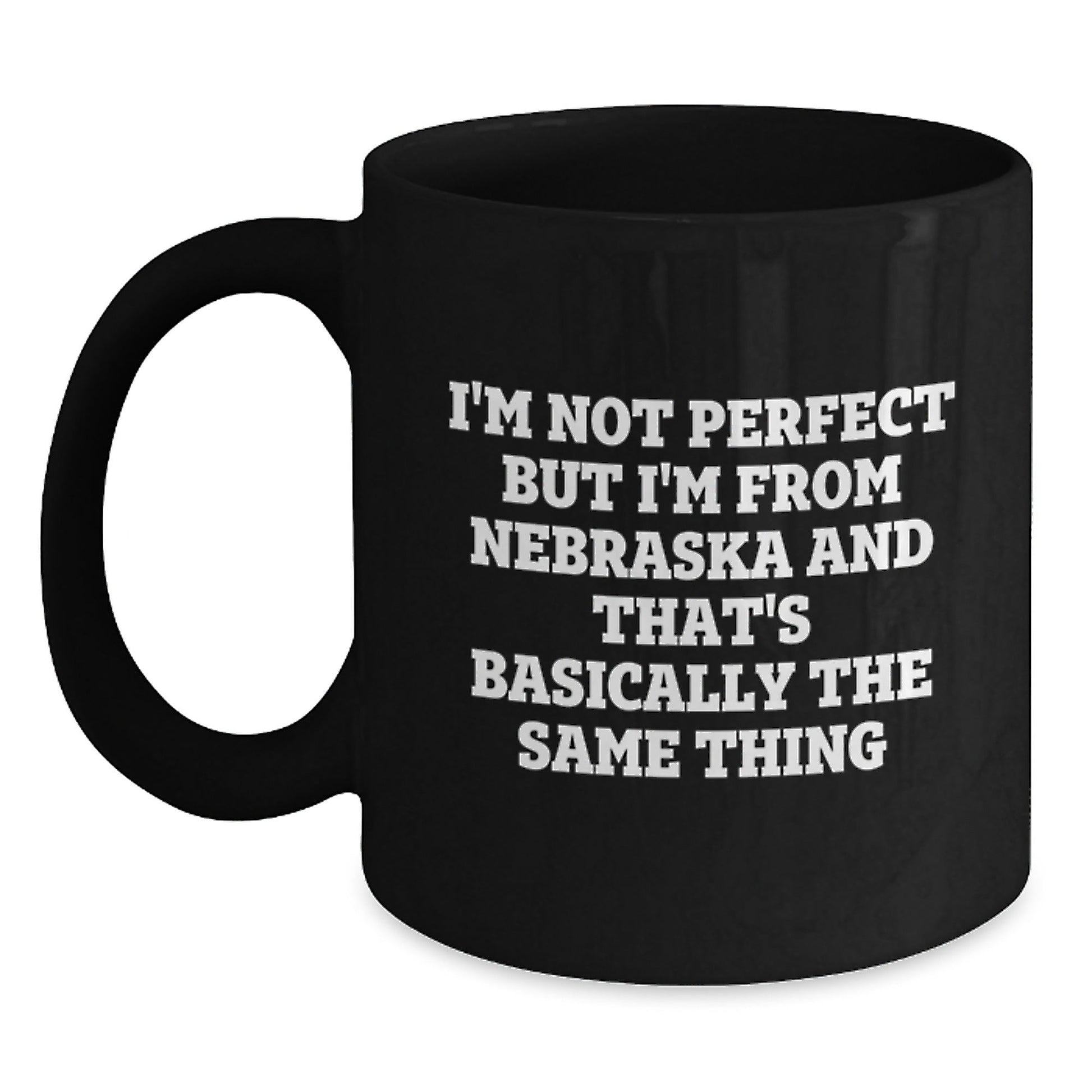 Funny Nebraska Gifts from Friends, Nebraska Black Coffee Mug Birthday Unique Gifts for Men Women Family Friends - The Buy Boom