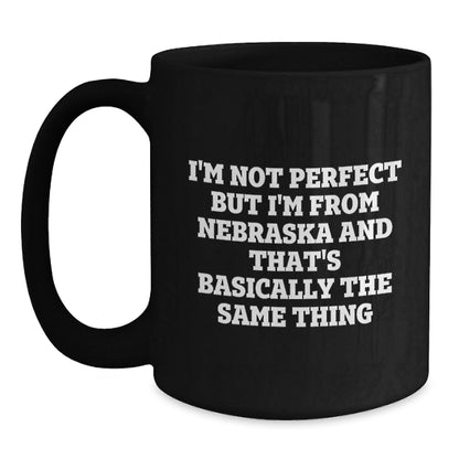 Funny Nebraska Gifts from Friends, Nebraska Black Coffee Mug Birthday Unique Gifts for Men Women Family Friends - The Buy Boom