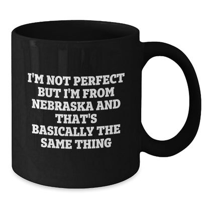 Funny Nebraska Gifts from Friends, Nebraska Black Coffee Mug Birthday Unique Gifts for Men Women Family Friends - The Buy Boom