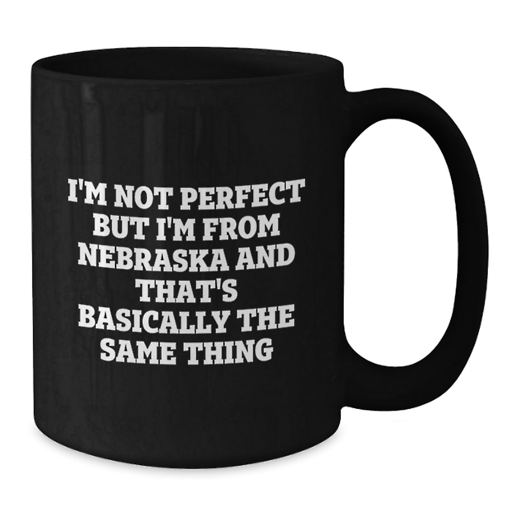 Funny Nebraska Gifts from Friends, Nebraska Black Coffee Mug Birthday Unique Gifts for Men Women Family Friends - The Buy Boom