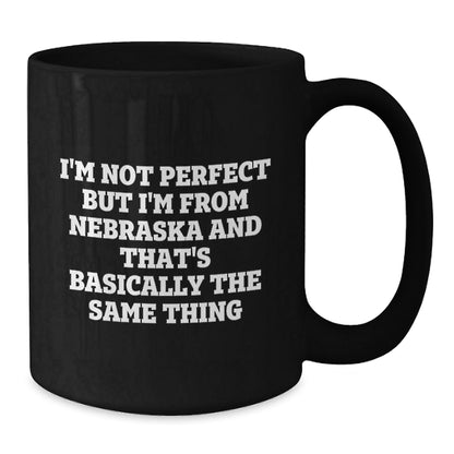 Funny Nebraska Gifts from Friends, Nebraska Black Coffee Mug Birthday Unique Gifts for Men Women Family Friends - The Buy Boom