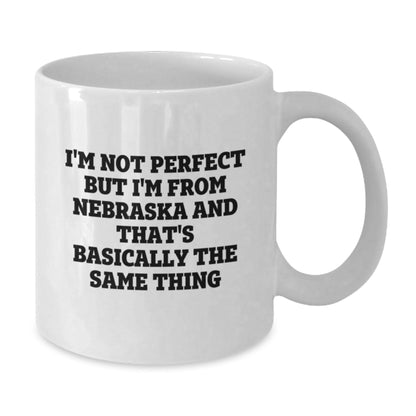 Funny Nebraska Quotes Gifts from Friends for Men Women Family Birthdays White Coffee Mug - The Buy Boom