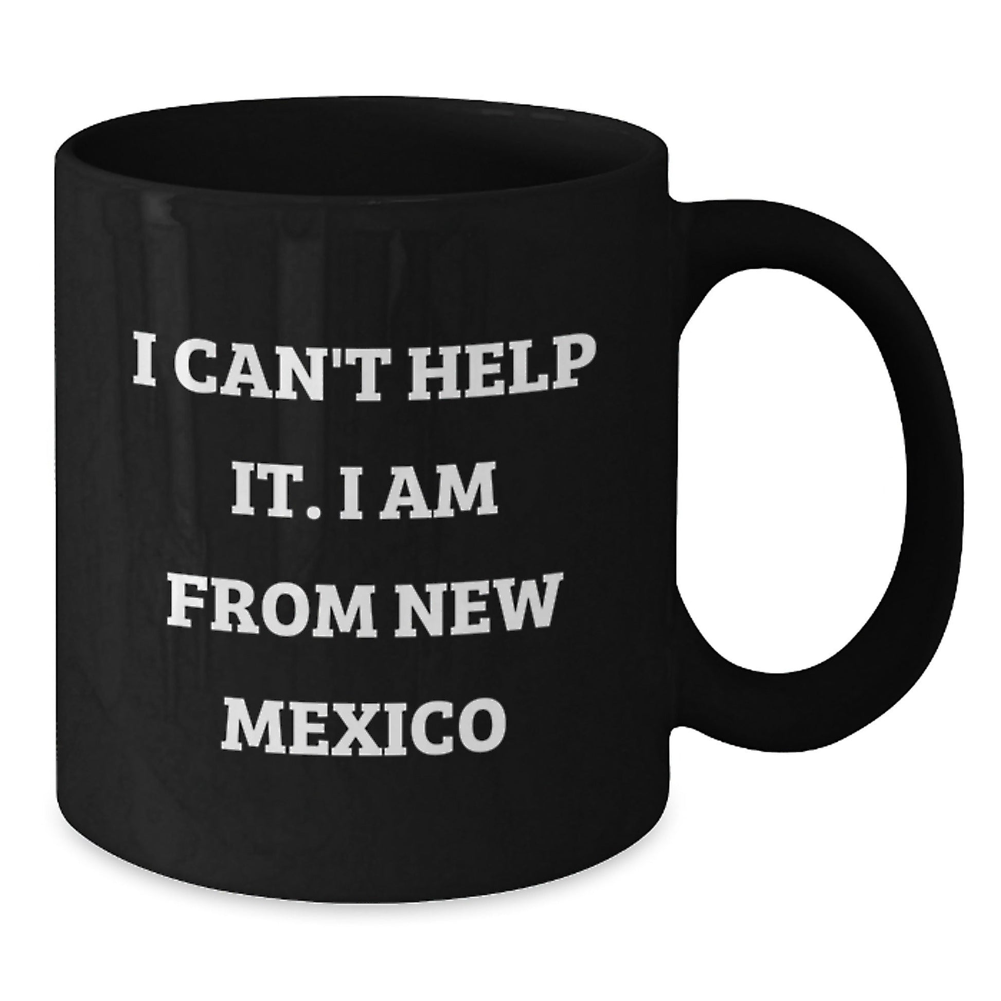 Funny New Mexico Christmas Unique Gifts from Friends and Family - I'm a New Mexico Girl Black Coffee Mug, New Mexico Lovers Cup - The Buy Boom