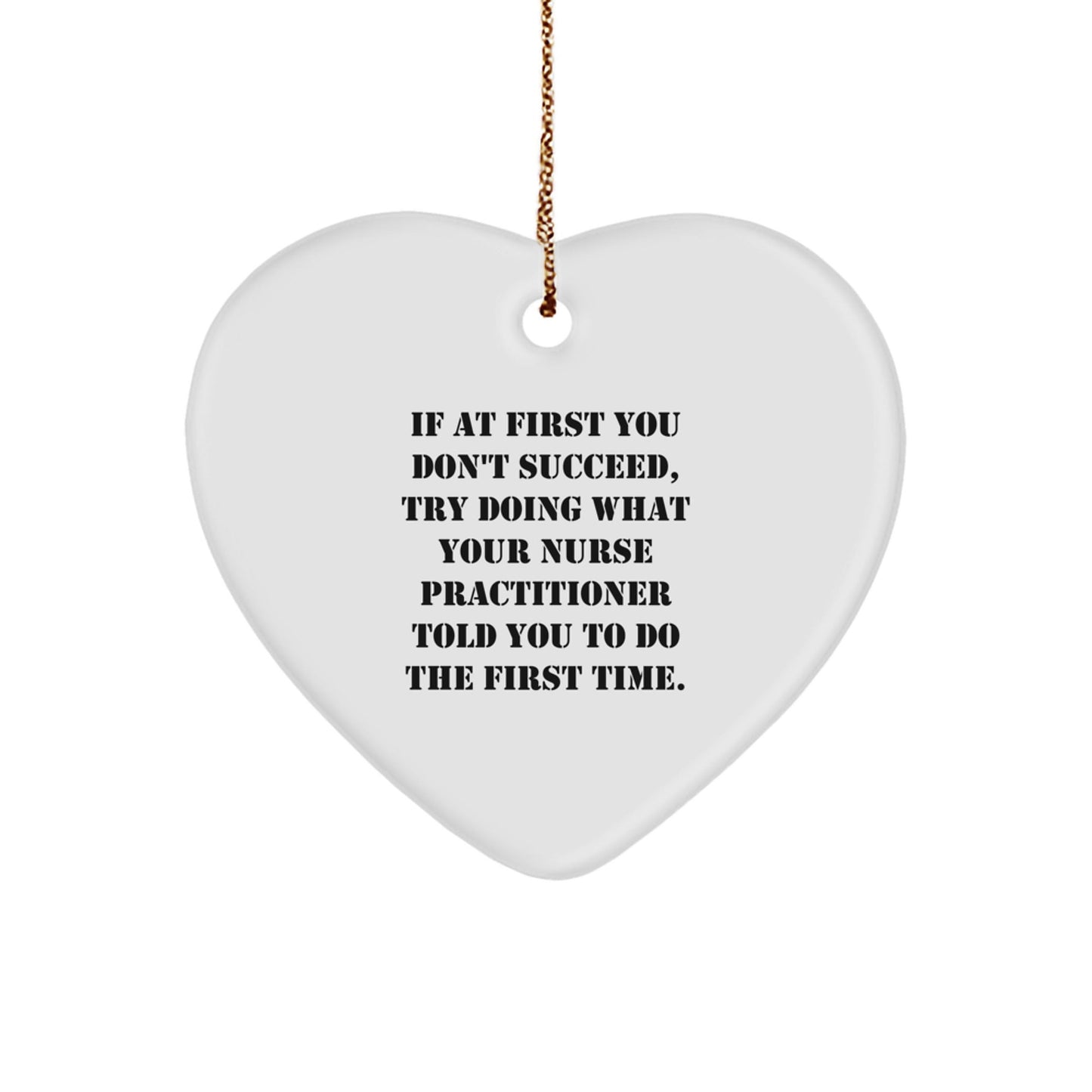 Funny Nurse Practitioner Gifts from Friends, Nurse Practitioner Heart Ornament, Christmas Unique Gifts for Nurse Practitioner - The Buy Boom