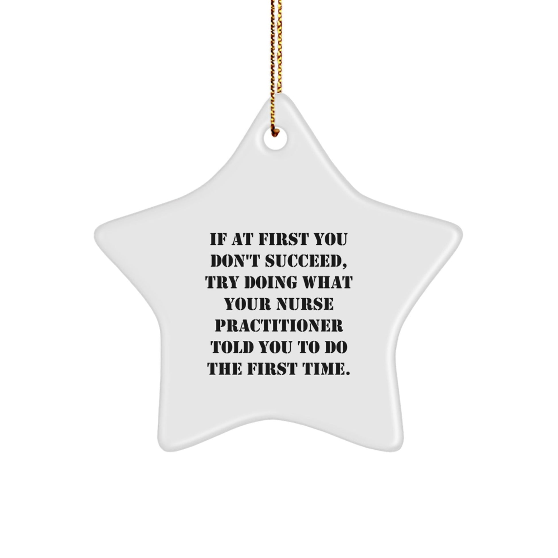 Funny Nurse Practitioner Gifts, Star Ornament for Nurse Practitioner, Christmas Unique Gifts from Family to Nurse Practitioner - The Buy Boom