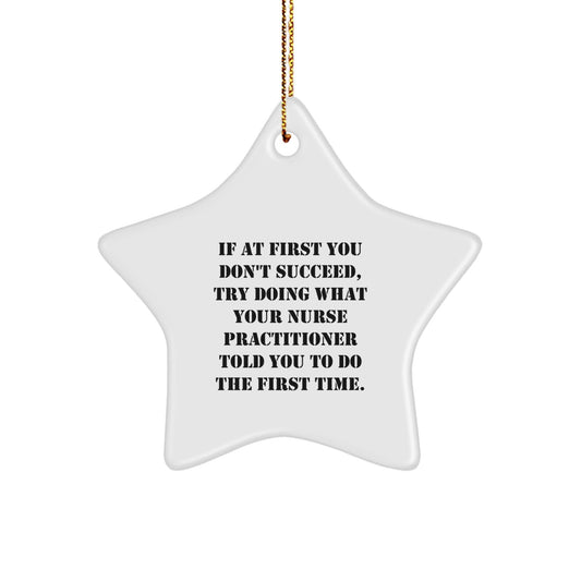 Funny Nurse Practitioner Gifts, Star Ornament for Nurse Practitioner, Christmas Unique Gifts from Family to Nurse Practitioner - The Buy Boom