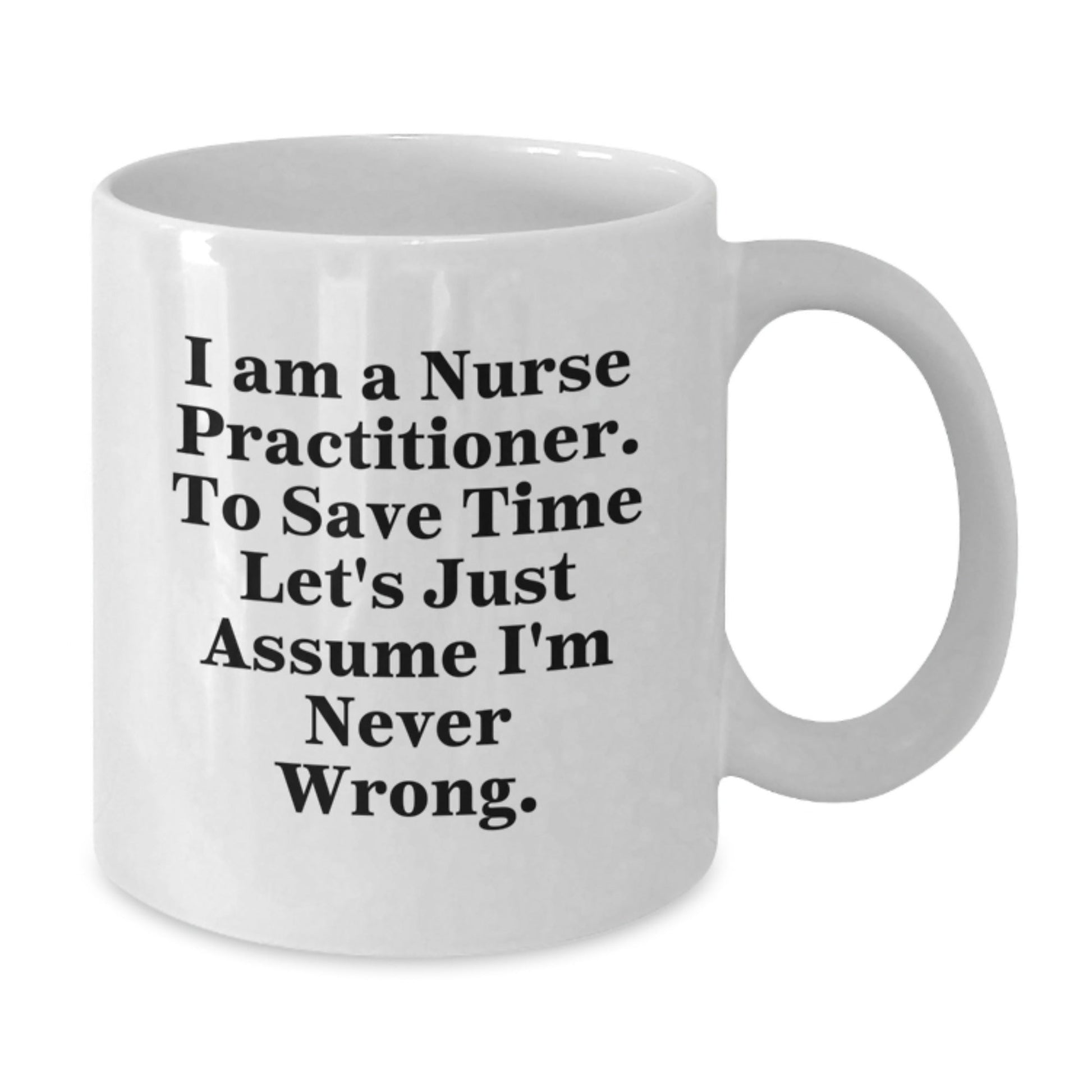 Funny Nurse Practitioner White Coffee Mugs Gifts from Friends and Family for Christmas Unique Presents - The Buy Boom