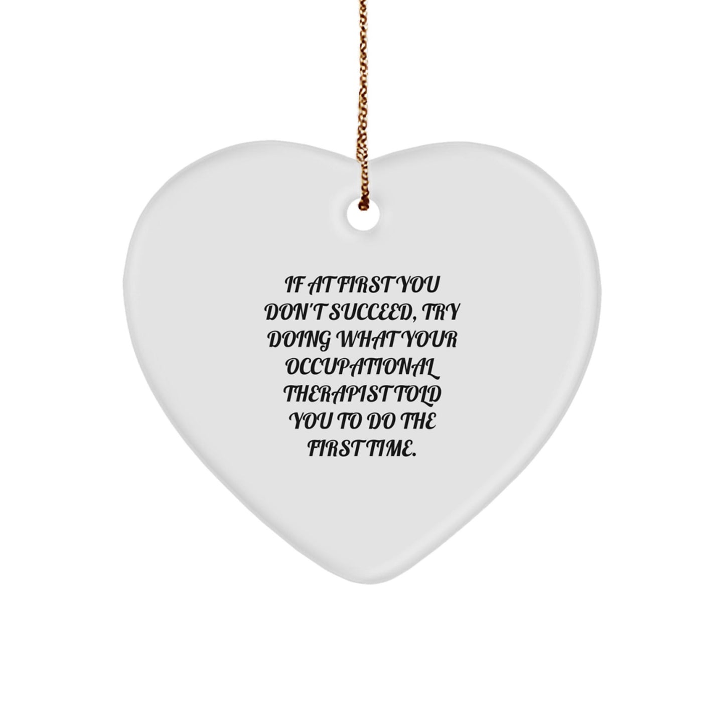Funny Occupational Therapist Gifts from Family for Occupational Therapist Heart Ornament Christmas Unique Gifts - The Buy Boom