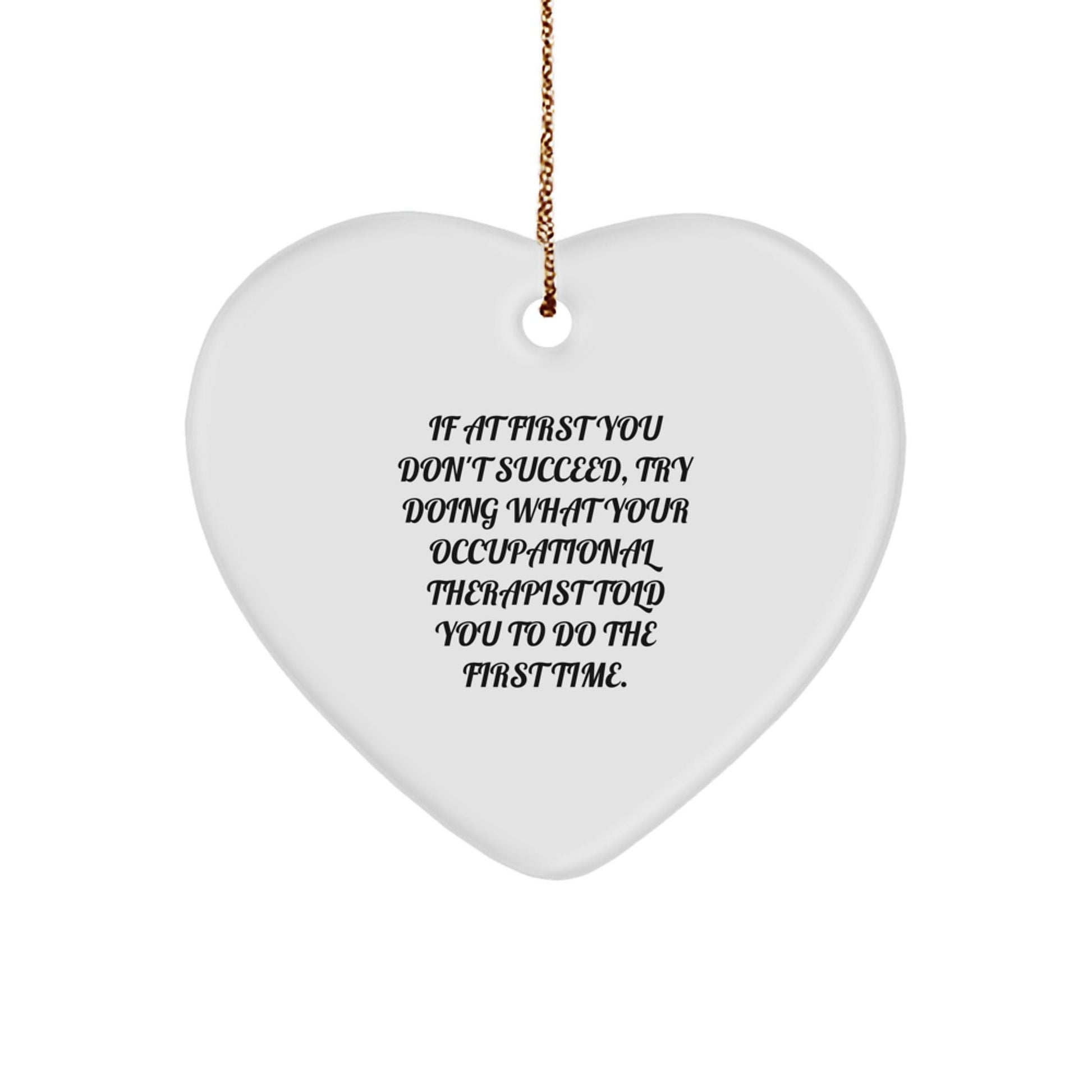 Funny Occupational Therapist Gifts from Family for Occupational Therapist Heart Ornament Christmas Unique Gifts - The Buy Boom