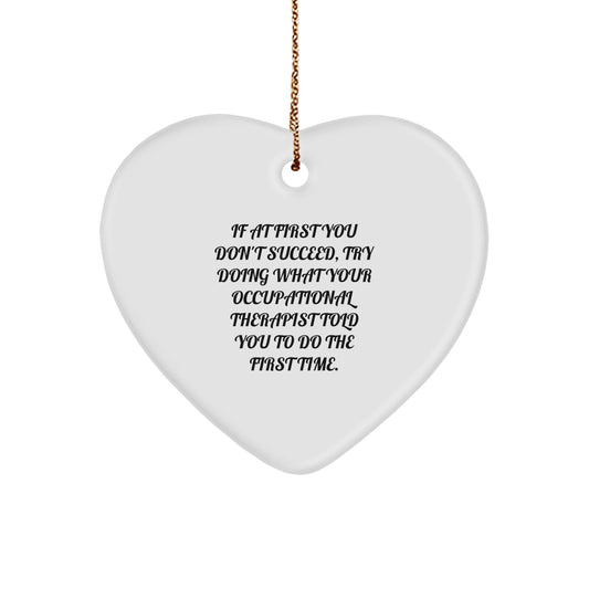 Funny Occupational Therapist Gifts from Family for Occupational Therapist Heart Ornament Christmas Unique Gifts - The Buy Boom