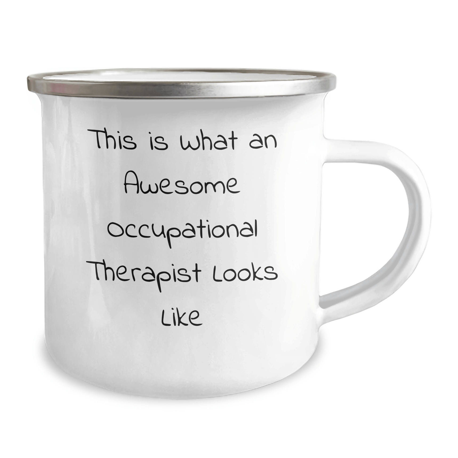 Funny Occupational Therapist Gifts from Friends for Fathers Day Camping Mug, 'This Is What An Awesome Occupational Therapist Looks Like' - The Buy Boom