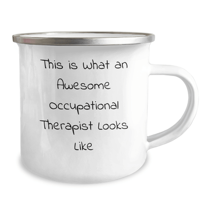 Funny Occupational Therapist Gifts from Friends for Fathers Day Camping Mug, 'This Is What An Awesome Occupational Therapist Looks Like' - The Buy Boom