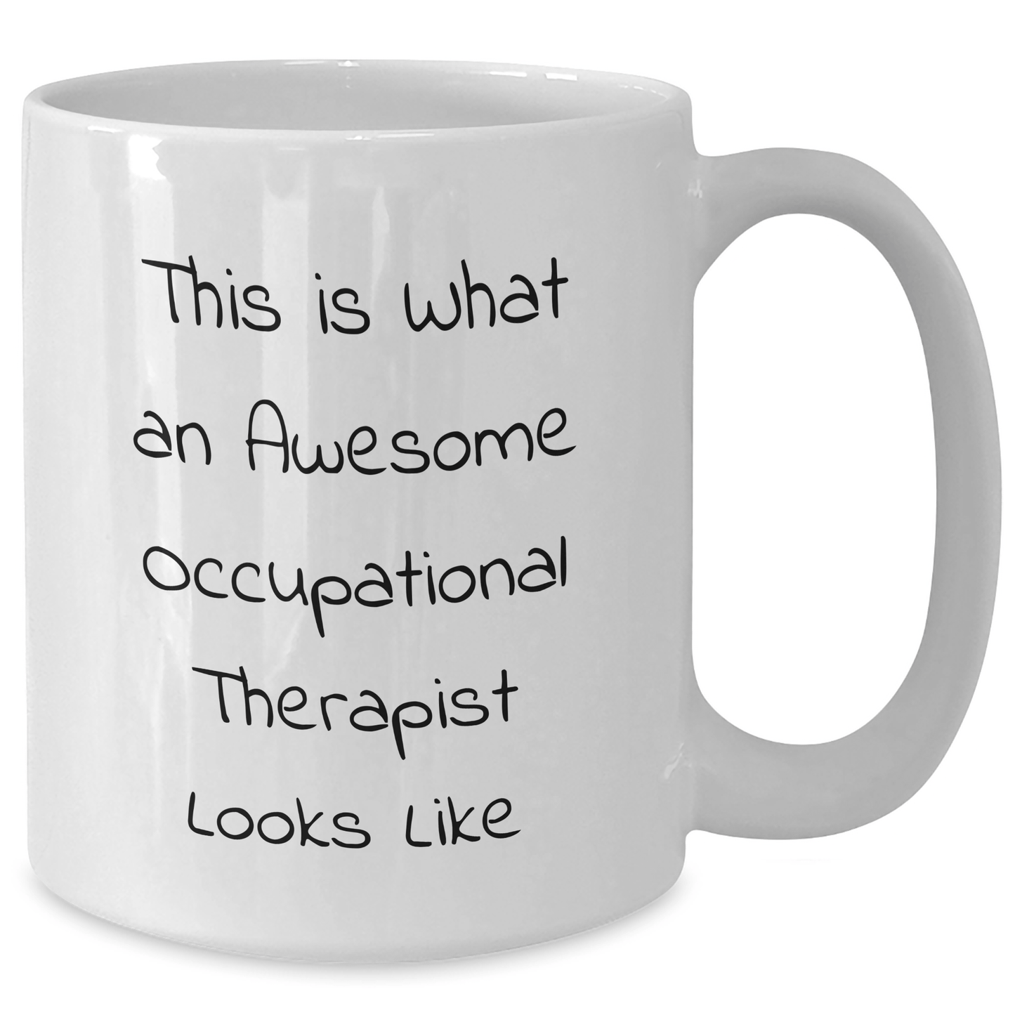 Funny Occupational Therapist Gifts, 'This Is What An Awesome Occupational Therapist Looks Like' White Coffee Mug, 15oz, Ceramic, Gifts from Friends, Gifts for Occupational Therapist on Father's Day - The Buy Boom