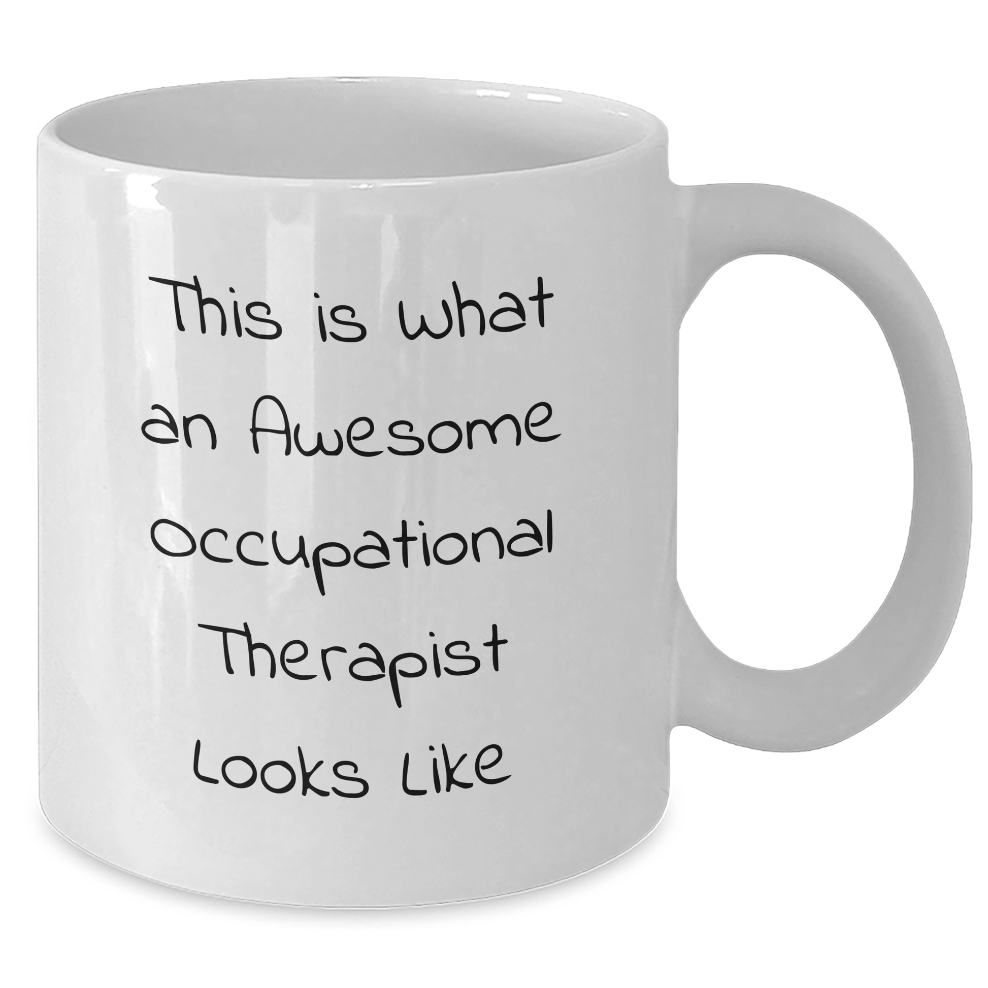 Funny Occupational Therapist Gifts, 'This Is What An Awesome Occupational Therapist Looks Like' White Coffee Mug, 15oz, Ceramic, Gifts from Friends, Gifts for Occupational Therapist on Father's Day - The Buy Boom