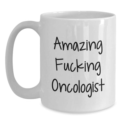 Funny Oncologist Gifts from Men to Women, White Christmas Unique Coffee Mugs with Amazing F - king Oncologist Quote, Ideal Gift for Oncologist Friends and Family - The Buy Boom