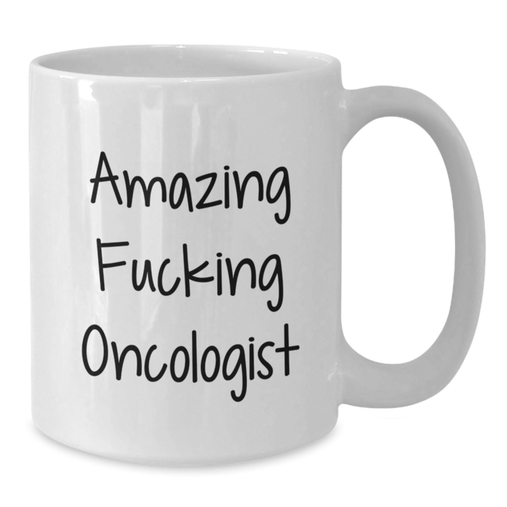 Funny Oncologist Gifts from Men to Women, White Christmas Unique Coffee Mugs with Amazing F - king Oncologist Quote, Ideal Gift for Oncologist Friends and Family - The Buy Boom