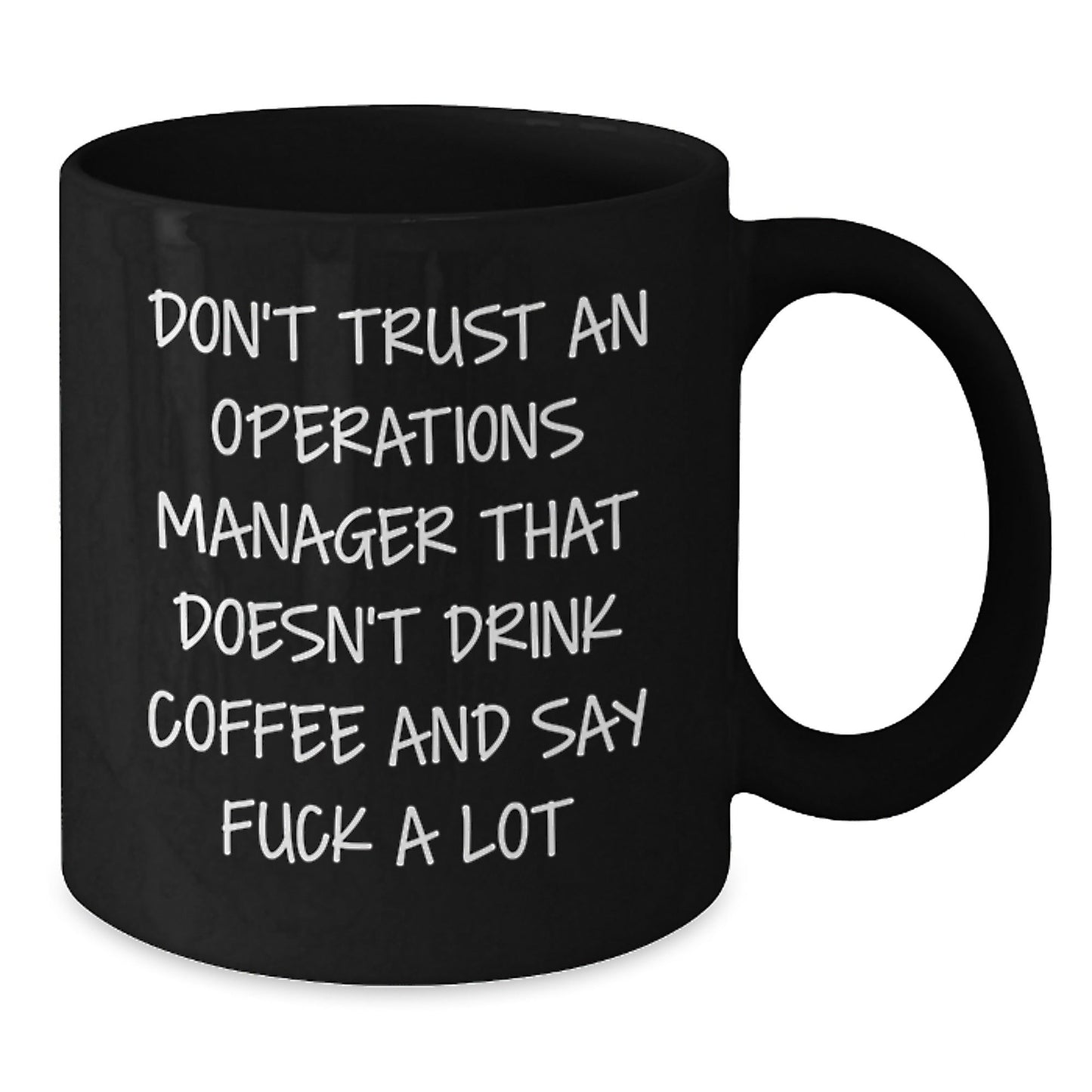 Funny Operations Manager Black Coffee Mug Gifts for Operations Manager - Christmas Unique Gifts from Men, Women, Friends, Coworkers, Family - The Buy Boom