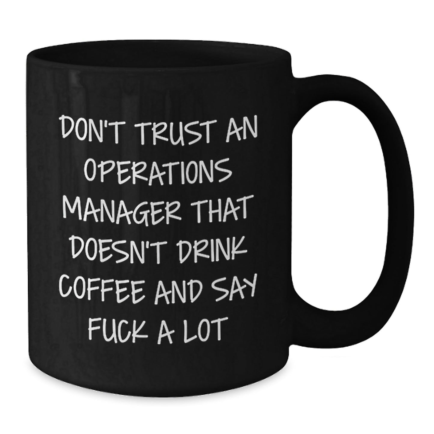 Funny Operations Manager Black Coffee Mug Gifts for Operations Manager - Christmas Unique Gifts from Men, Women, Friends, Coworkers, Family - The Buy Boom
