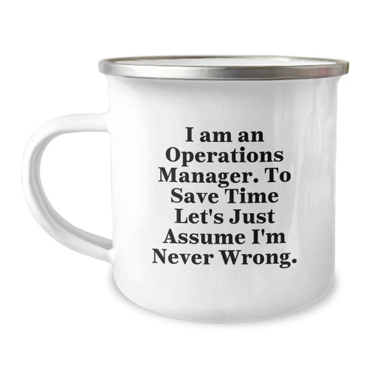 Funny Operations Manager Camping Mug Gifts for Men from Friends Christmas Unique Presents - The Buy Boom
