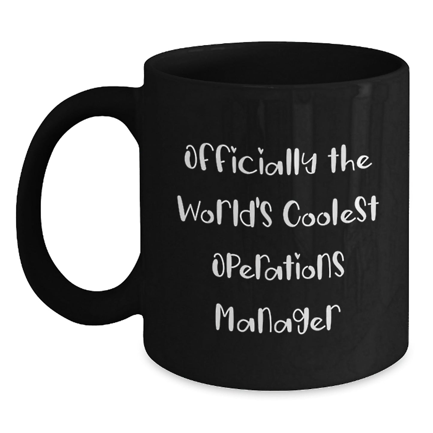 Funny Operations Manager Gifts, Christmas Unique Gifts for the World's Coolest Ops Manager, Black Coffee Mug with Humorous Quote - Gifts from Friends to Friends - The Buy Boom