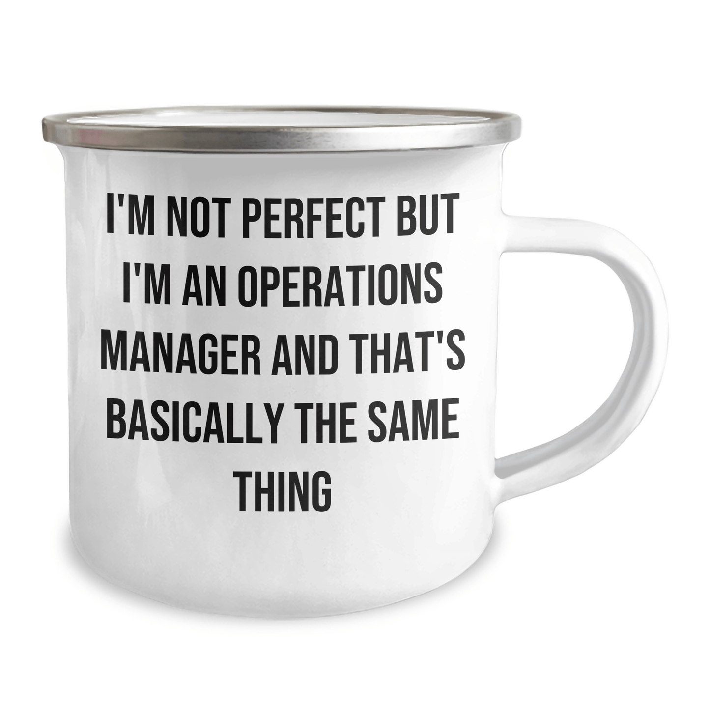 Funny Operations Manager Gifts for Him - I'm Not Perfect Camping Mug, Father's Day Unique Gifts from Family to Operations Manager - The Buy Boom