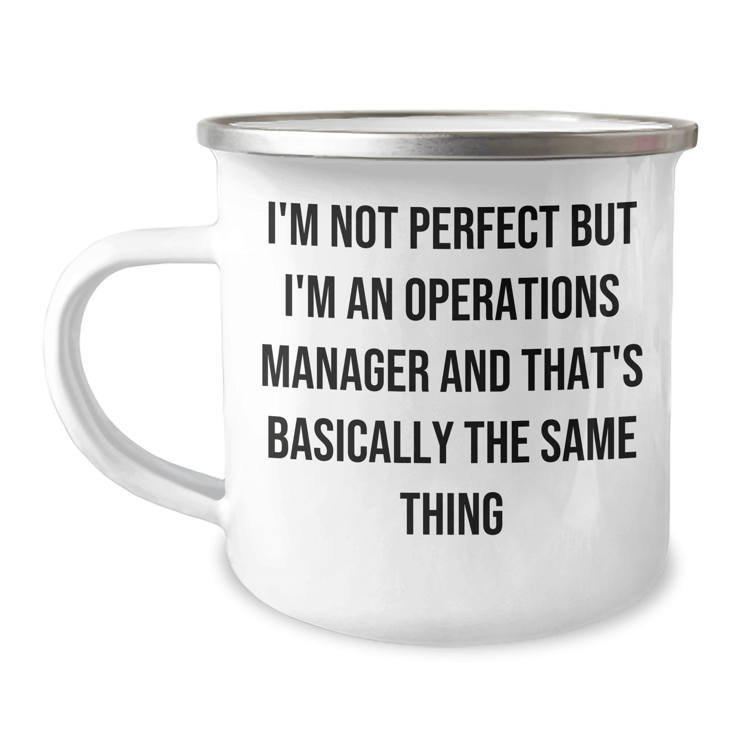 Funny Operations Manager Gifts for Him - I'm Not Perfect Camping Mug, Father's Day Unique Gifts from Family to Operations Manager - The Buy Boom