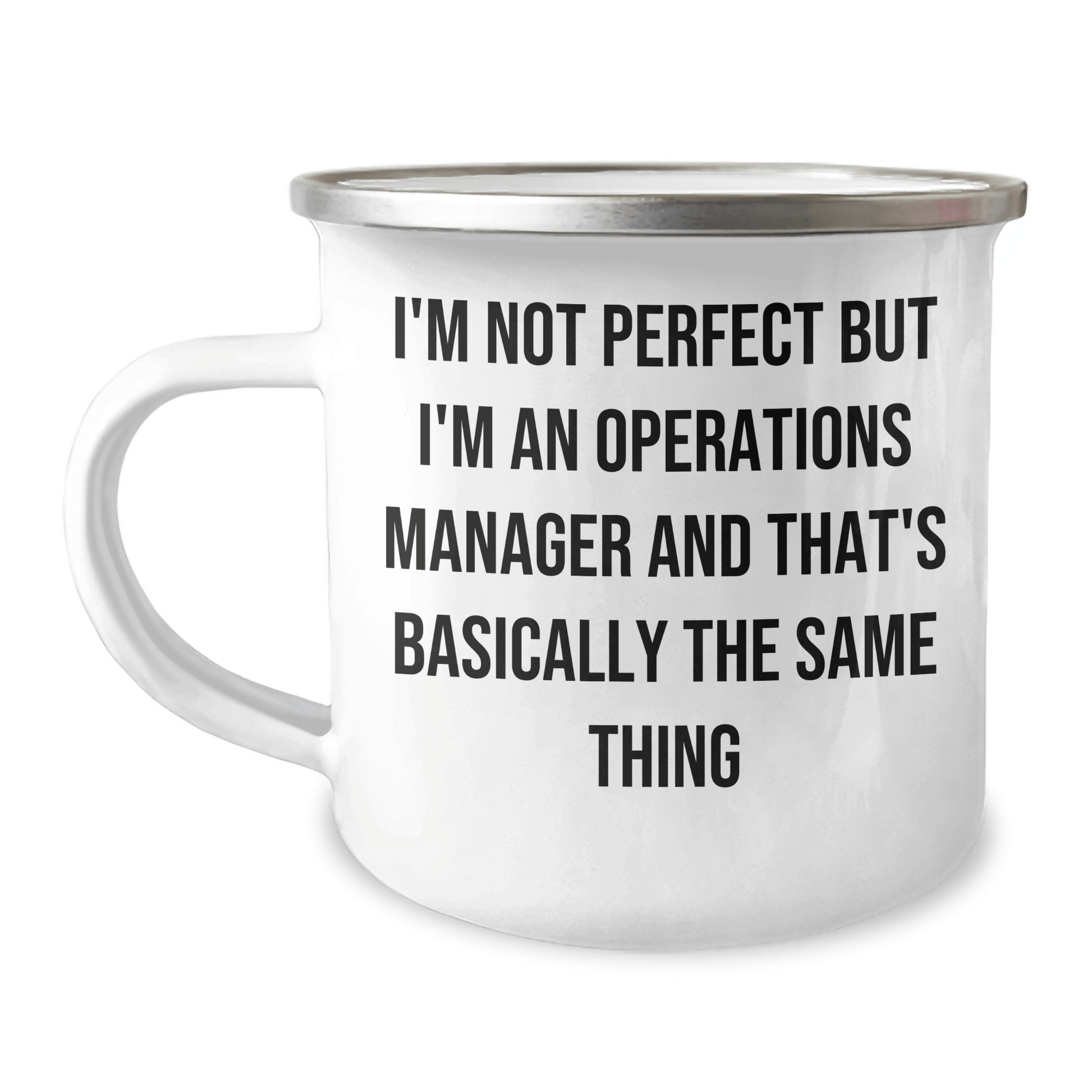 Funny Operations Manager Gifts for Him - I'm Not Perfect Camping Mug, Father's Day Unique Gifts from Family to Operations Manager - The Buy Boom
