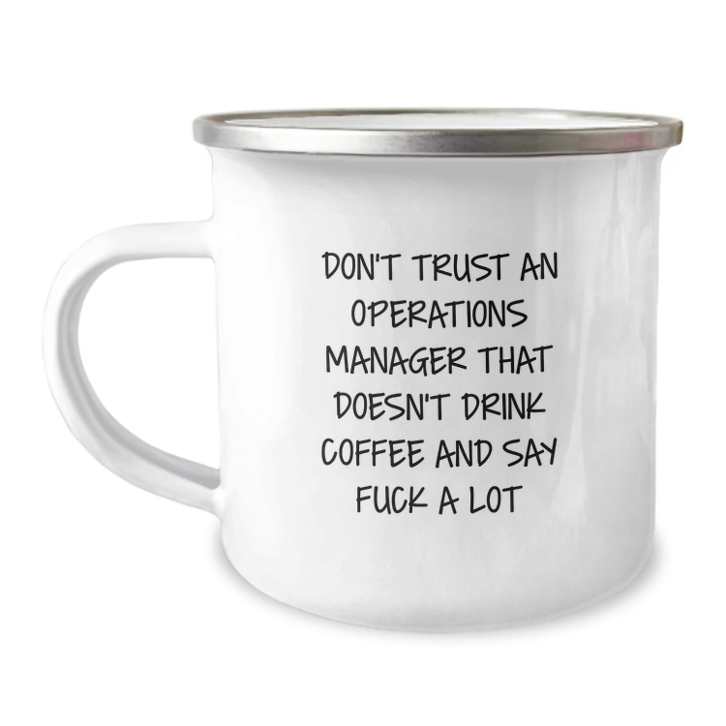 Funny Operations Manager Gifts for Men - Camping Mug, Say 'F - k A Lot' Like a Boss, Christmas Unique Presents, Gifts from Friends to Coworkers - The Buy Boom