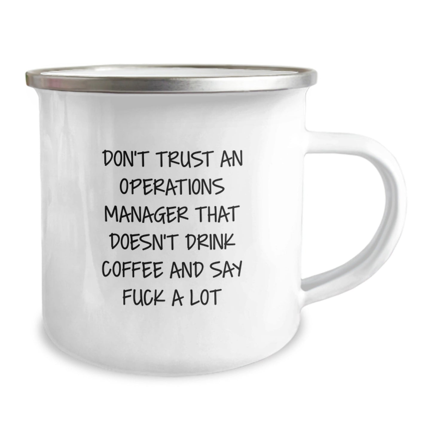 Funny Operations Manager Gifts for Men - Camping Mug, Say 'F - k A Lot' Like a Boss, Christmas Unique Presents, Gifts from Friends to Coworkers - The Buy Boom