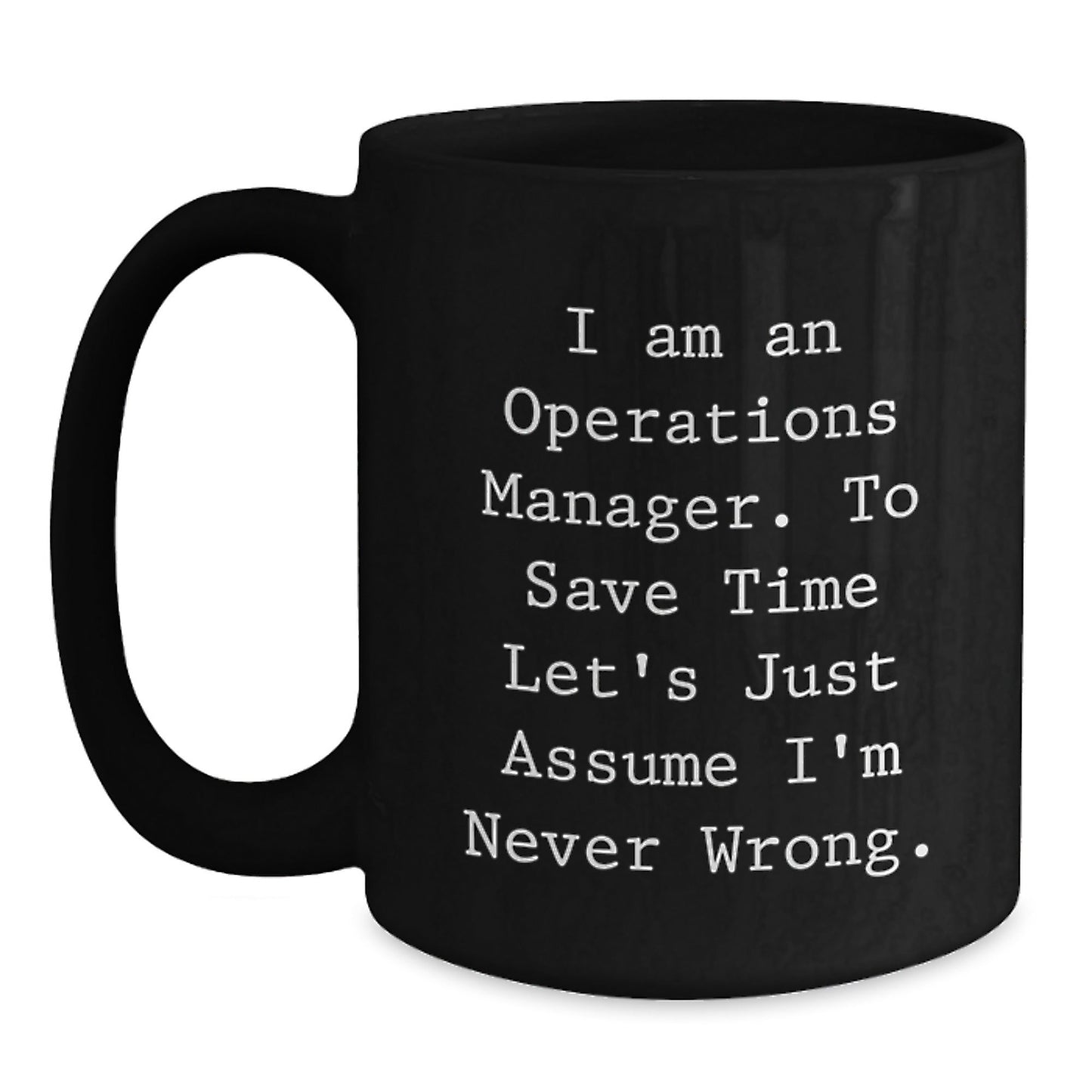 Funny Operations Manager Gifts for Men, Unique Black Coffee Mug Christmas Unique Gifts from Family, Friends, Coworkers - The Buy Boom