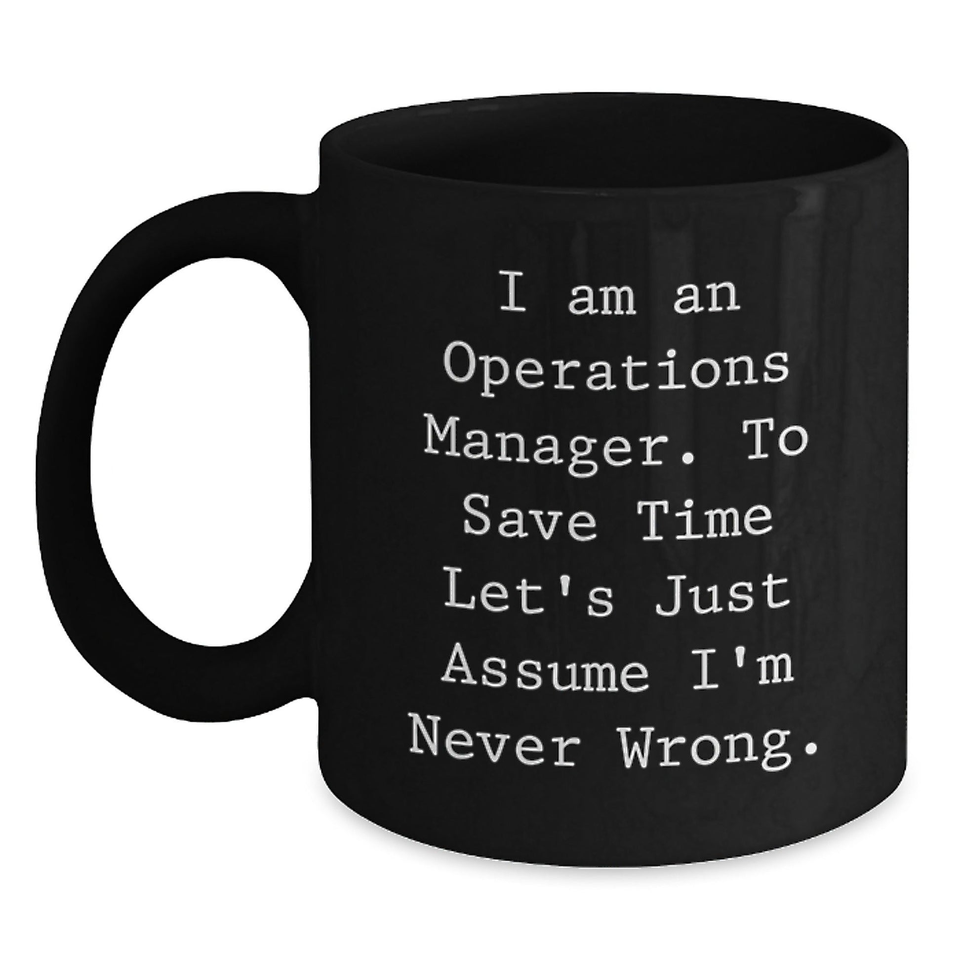 Funny Operations Manager Gifts for Men, Unique Black Coffee Mug Christmas Unique Gifts from Family, Friends, Coworkers - The Buy Boom