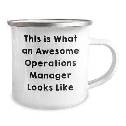 Funny Operations Manager Gifts from Family - This Is What An Awesome Operations Manager Looks Like - 12 oz Stainless Steel Camping Mug for Men - The Buy Boom