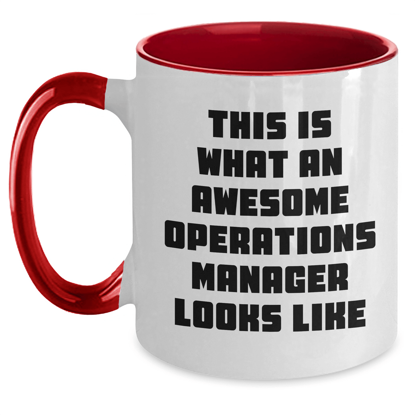 Funny Operations Manager Gifts from Friends for Him - This Is What An Awesome Operations Manager Looks Like Two Tone Coffee Mug for Dad's Special Day - The Buy Boom